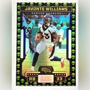JAVONTE WILLIAMS ALIEN BORDER SSP | 2023 PANINI-SCORE FOOTBALL